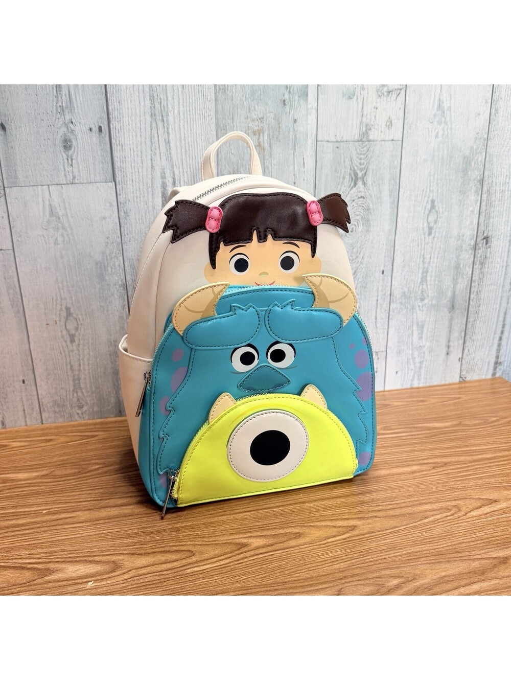 Loungefly Monsters, Inc. Mini Backpack Disney Boo Sulley Mike